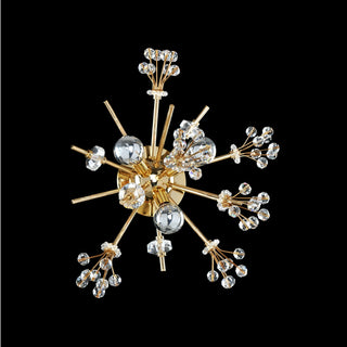 Buy gold-with-firenze-clear-glass Constellation Flush Mount Ceiling Light by Allegri