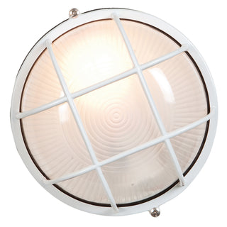 Buy white-with-frosted-glass-and-frosted-shade Nauticus Round Dual Mount Outdoor (Wet) Bulkhead by Access