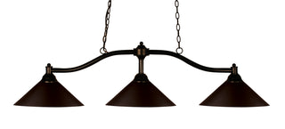 Buy bronze-with-bronze-glass Chance Billiard by Z-Lite