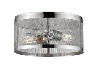 Buy chrome Meshsmith Flush Mount Ceiling Light by Z-Lite