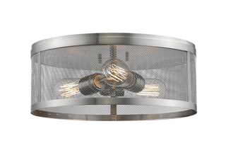 Buy brushed-nickel Meshsmith Flush Mount Ceiling Light by Z-Lite