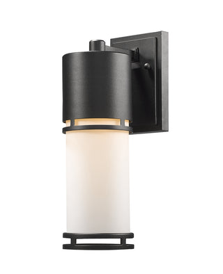 Buy black-with-matte-opal-glass-and-opal-shade Luminata Outdoor (Wet) Wall Lantern by Z-Lite