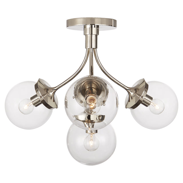 Prescott Outdoor (Damp) Semi-Flush Mount Ceiling Light by Visual Comfort Signature