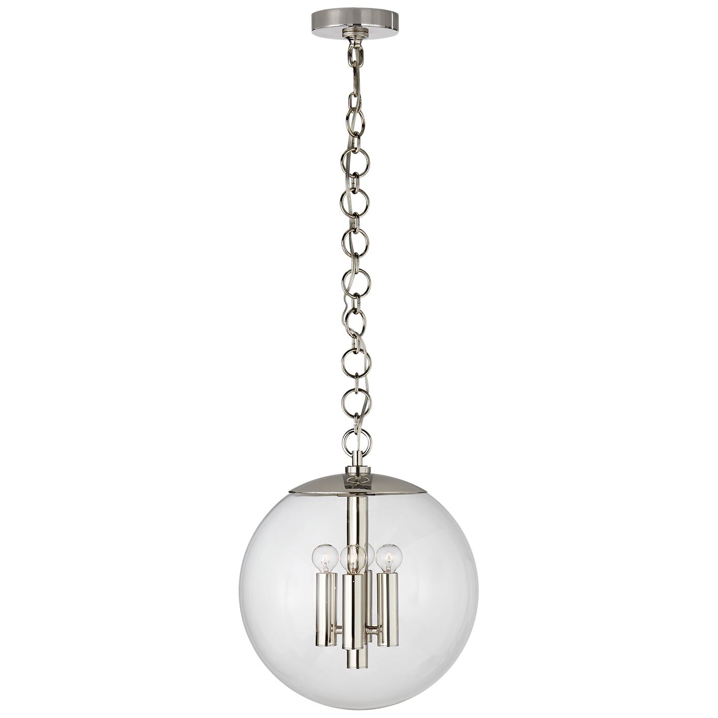 Visual Comfort Signature - ARN 5255PN-CG - Four Light Pendant - Turenne - Polished Nickel from Lighting & Bulbs Unlimited in Charlotte, NC