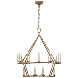 Buy gilded-iron Darlana Ring Outdoor (Damp) Chandelier by Visual Comfort Signature