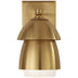 Hand-Rubbed Antique Brass with Hand-Rubbed Antique Brass and White Glass Glass and White Shade