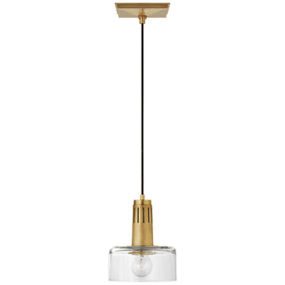Buy hand-rubbed-antique-brass Iris Outdoor (Damp) Pendant by Visual Comfort Signature