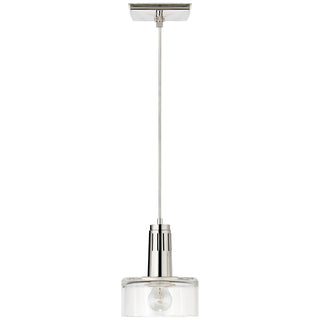 Buy polished-nickel Iris Outdoor (Damp) Pendant by Visual Comfort Signature