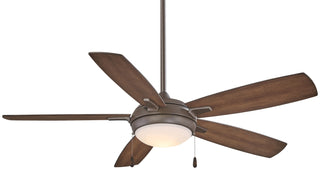 Buy oil-rubbed-bronze-finish-with-dark-pine-blades Lun-Aire Ceiling Fan with Light by Minka Aire
