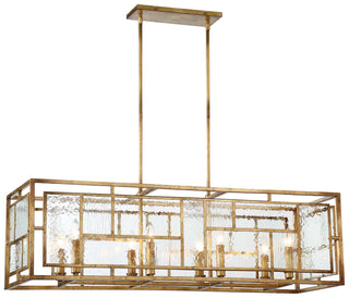 Buy pandora-gold-leaf-with-textured-glass-glass-and-clear-textured-shade Edgemont Park Pendant by Metropolitan