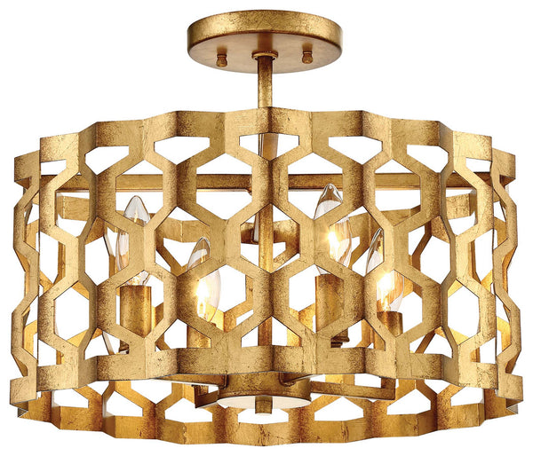 Coronade Outdoor (Damp) Semi-Flush Mount Ceiling Light by Metropolitan