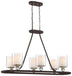 Painted Bronze w/Natural Brushed Brass with Clear Glass W/Interior Etched White Glass Glass