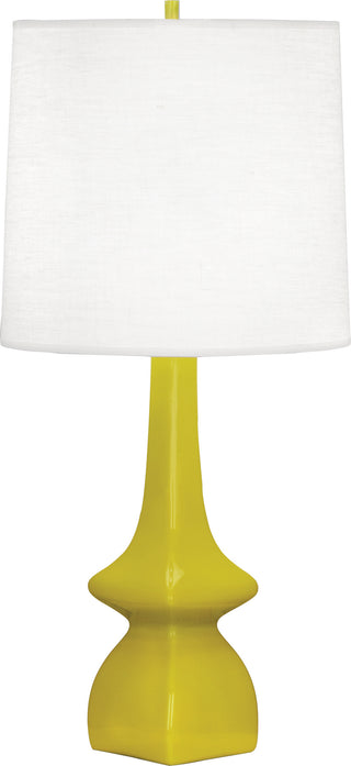 Buy citron-glazed-ceramic Jasmine Table Lamp by Robert Abbey