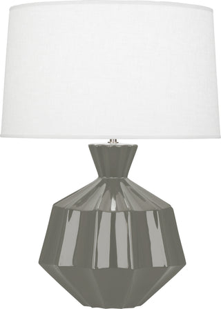 Buy ash-glazed-ceramic Orion Table Lamp by Robert Abbey