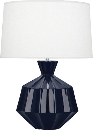Buy midnight-blue-glazed-ceramic Orion Table Lamp by Robert Abbey