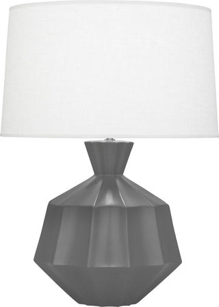 Buy matte-ash-glazed-ceramic Orion Table Lamp by Robert Abbey