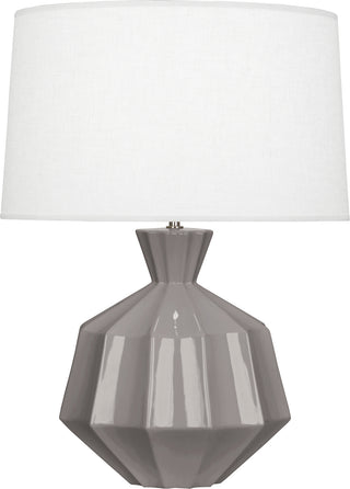 Buy smoky-taupe-glazed-ceramic Orion Table Lamp by Robert Abbey