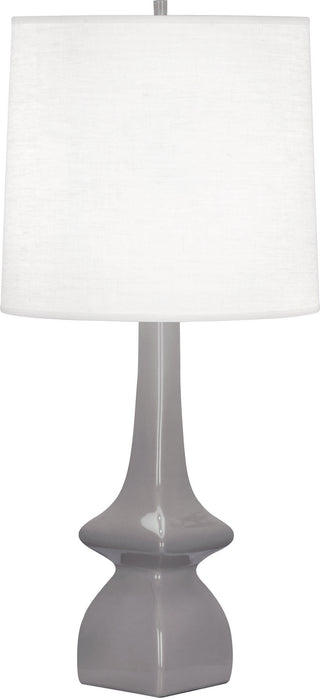Buy smokey-taupe-glazed-ceramic Jasmine Table Lamp by Robert Abbey