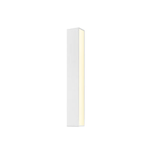 Buy textured-white-with-textured-white-aluminum-glass Sideways Outdoor (Wet) Sconce by Sonneman