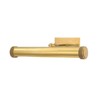 Buy aged-brass-with-aged-brass-glass Ridgewood Outdoor (Damp) Picture Light by Hudson Valley
