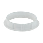 Satco White Die Cast Ring for Threaded Socket, 1-1/2" Inner Diameter, 2" Outer Diameter, White, alternate view [Satco-80-1074|CUSTOM|1]