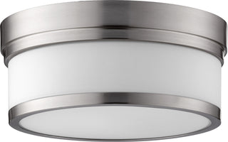 Buy satin-nickel Celeste Outdoor (Damp) Ceiling Mount Light by Quorum