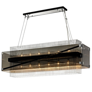 Buy bronze-polished-chrome-with-plated-glass-and-smoke-shade Apollo Chandelier by Troy Lighting
