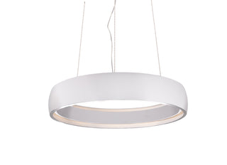 Buy white-with-white-acrylic-diffuser-glass Halo Pendant by Kuzco Lighting