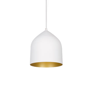 Buy white-gold-with-white-acrylic-diffuser-glass Helena Pendant by Kuzco Lighting