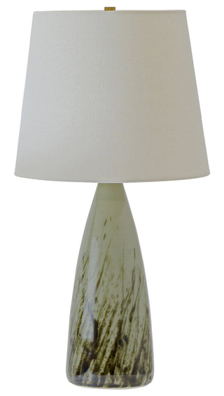 Buy decorated-celadon-with-linen-hardback-glass Scatchard Table Lamp by House of Troy