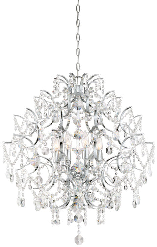Buy chrome-with-clear-crystal-strings-b-glass Isabella&#39;s Crown Outdoor (Damp) Chandelier by Minka-Lavery