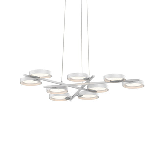 Buy satin-white-with-satin-white-w-white-interior-aluminum-glass Light Guide Ring Outdoor (Damp) Pendant by Sonneman