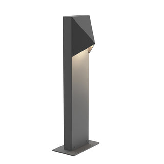 Buy textured-gray-with-textured-gray-diecast-aluminum-glass Triform Compact Outdoor (Wet) Bollard by Sonneman