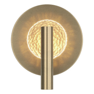 Buy soft-gold-with-clear-glass-zm-glass Solstice Sconce by Hubbardton Forge