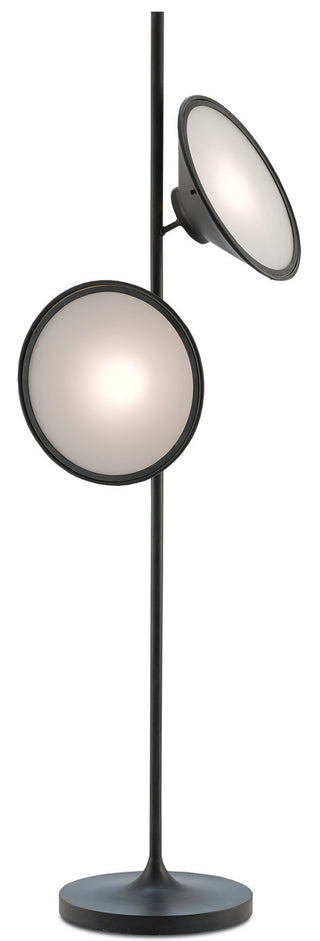 Bulat Black Floor Lamp Floor Lamp by Currey and Company