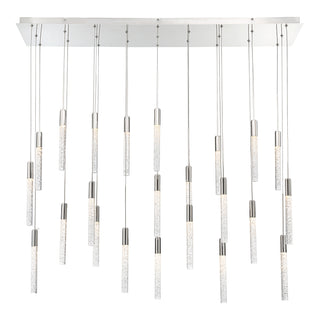 Buy polished-nickel-with-crystalized-art-glass-and-clear-seedy-shade Magic Pendant by Modern Forms