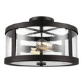 Harrow Outdoor (Damp) Flush Mount Ceiling Light by Visual Comfort Studio