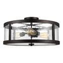 Harrow Outdoor (Damp) Flush Mount Ceiling Light by Visual Comfort Studio