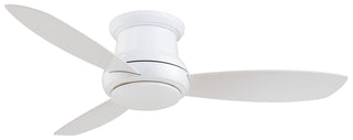 Buy white-finish-with-white-blades Concept Ii Hugger Ceiling Fan with Light by Minka Aire
