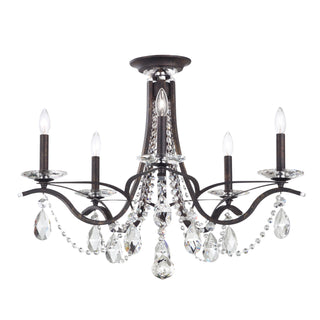 Buy heirloom-bronze-with-clear-glass Vesca Semi-Flush Mount Ceiling Light by Schonbek