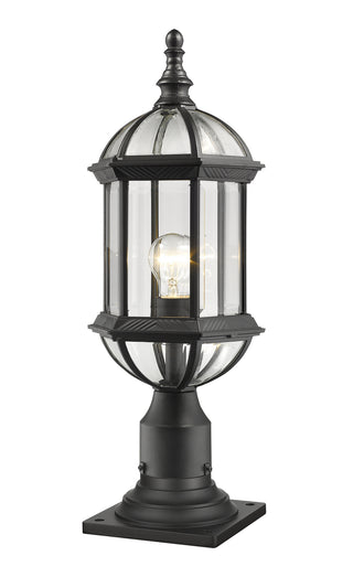 Buy black-with-clear-beveled-glass Annex Outdoor (Wet) Post Lantern by Z-Lite