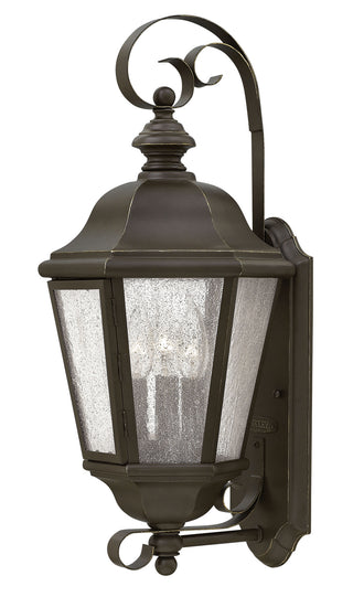 Buy oil-rubbed-bronze-with-clear-seedy-glass-and-clear-shade Edgewater Outdoor (Wet) Wall Lantern by Hinkley