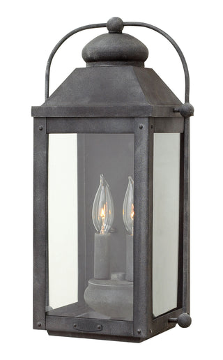 Buy aged-zinc-with-clear-glass-and-clear-shade Anchorage Outdoor (Wet) Sconce by Hinkley