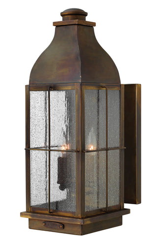 Buy sienna-with-clear-seedy-glass-and-clear-shade Bingham Outdoor (Wet) Wall Lantern by Hinkley
