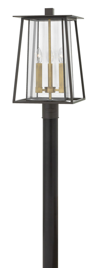 Buy buckeye-bronze-with-clear-bound-glass-and-clear-shade Walker Outdoor (Wet) Post Lantern by Hinkley