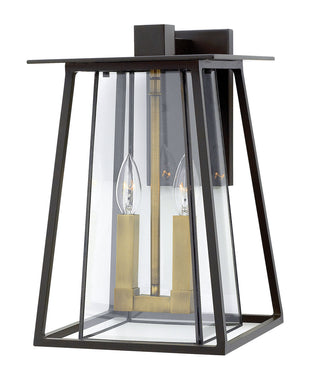 Buy buckeye-bronze-with-clear-bound-glass-and-clear-shade Walker Outdoor (Wet) Wall Lantern by Hinkley
