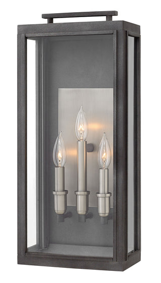 Buy aged-zinc-with-clear-glass-and-clear-shade Sutcliffe Outdoor (Wet) Sconce by Hinkley