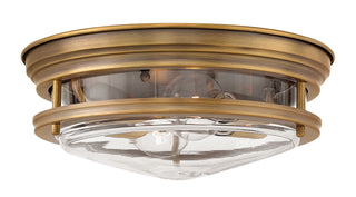 Buy brushed-bronze-with-clear-glass-and-clear-shade Hadley Flush Mount Ceiling Light by Hinkley