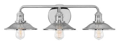 Rigby Vanity by Hinkley – Lights: 3 Light (8.75"L x 27.00"W x 8.75"H) – Finish: Polished Nickel – Hinkley-5293PN
