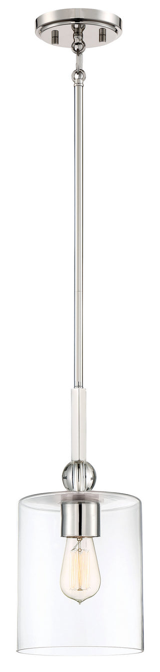 Buy polished-nickel-with-clear-glass Studio Pendant by Minka-Lavery